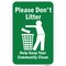 Signmission Safety Sign, 12 in Height, Aluminum, 18 in Length, 25278 A-1218-25278 - alternate 1